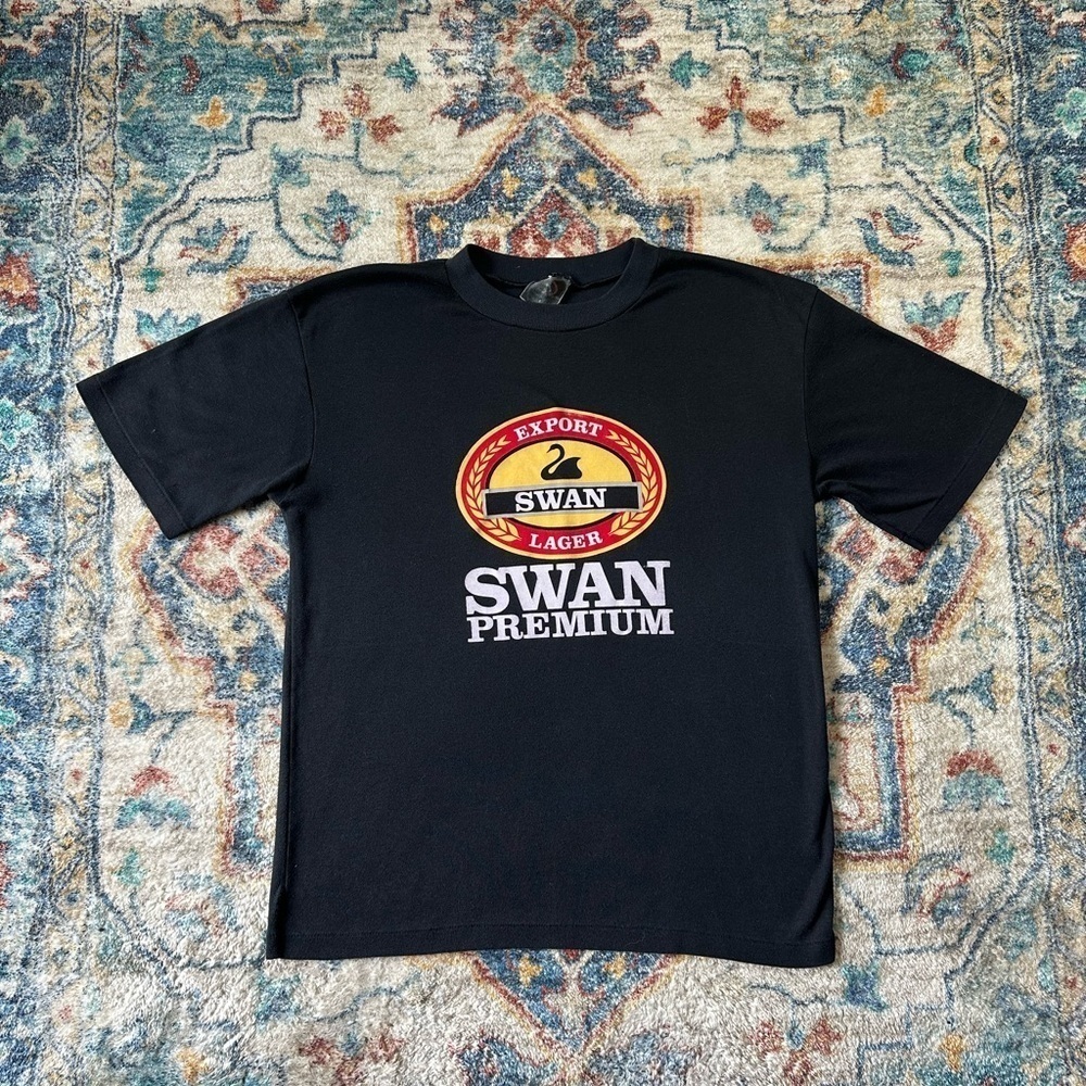 Vintage Swan Lager Beer T-shirt Medium